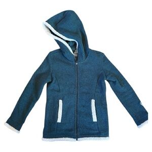 Kuhl Blue Hoodie with White Trim